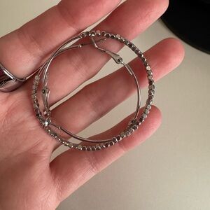 Silver Hoop Earrings